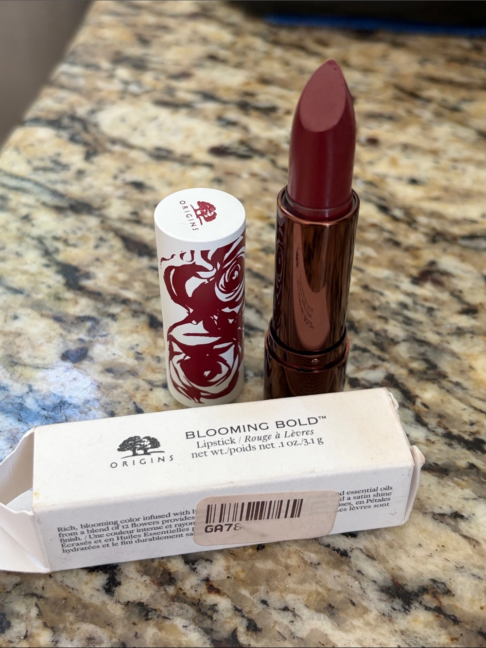 ⚡️💋Origins Blooming Bold Merlot Moon Flower Lipstick